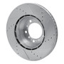 R1 99-23 Porsche 911 Left Rear Drilled & Slotted Silver Brake Rotor