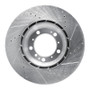 R1 99-23 Porsche 911 Left Rear Drilled & Slotted Silver Brake Rotor