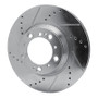 R1 99-23 Porsche 911 Right Rear Drilled & Slotted Silver Brake Rotor