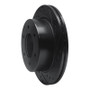 R1 19-25 Ford BRONCO Rear Right Drilled & Slotted Black Brake Rotor
