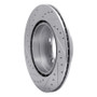 R1 97-04 Porsche Boxster Rear Right Drilled & Slotted Silver Brake Rotor