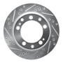 R1 87-89 Porsche 944 Except Turbo Rear Left Drilled & Slotted Silver Brake Rotor