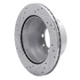 R1 87-89 Porsche 944 Except Turbo Rear Right Drilled & Slotted Silver Brake Rotor