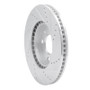 R1 88-98 Saab 9000 Front Left Drilled & Slotted Silver Brake Rotor