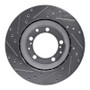 R1 87-97 Porsche 944 Turbo Rear Right Drilled & Slotted Silver Brake Rotor