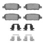 R1 02-25 Renault Safrane (Mexico) Rear Euro Ceramic Brake Pads and Hardware Kit