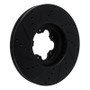 R1 15-25 Ford Transit-350 HD/DRW Front Right Drilled & Slotted Black Brake Rotor