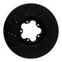 R1 15-25 Ford Transit-350 HD/DRW Front Right Drilled & Slotted Black Brake Rotor
