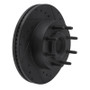 R1 11-25 Ford F-350 Super Duty 2WD Front Right Drilled & Slotted Black Brake Rotor