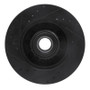 R1 11-25 Ford F-350 Super Duty 2WD Front Right Drilled & Slotted Black Brake Rotor