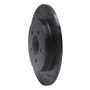 R1 05-08 Ford Escape Rear Right Drilled & Slotted Black Brake Rotor