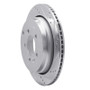 R1 05-07 Land Rover LR3 Rear Right Drilled & Slotted Silver Brake Rotor