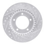R1 96-98 Suzuki SIDEKICK Front Left Drilled & Slotted Silver Brake Rotor
