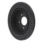 R1 95-97 Ford Ranger (USA/Canada) Front Right Drilled & Slotted Black Brake Rotor