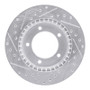 R1 96-98 Suzuki SIDEKICK Front Right Drilled & Slotted Silver Brake Rotor