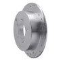 R1 01-16 Hyundai Santa Fe Rear Left Drilled & Slotted Silver Brake Rotor