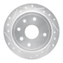 R1 04-10 Chevrolet Optra (USA/Canada) Rear Left Drilled & Slotted Silver Brake Rotor