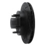 R1 91-94 Ford Explorer Front Left Drilled & Slotted Black Brake Rotor