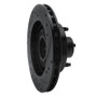 R1 91-94 Ford Explorer Front Left Drilled & Slotted Black Brake Rotor