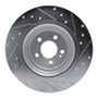 R1 20-25 Mercedes-Benz GLE350 Rear Left Drilled & Slotted Silver Brake Rotor