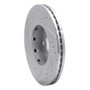 R1 10-13 Suzuki Kizashi Front Right Drilled & Slotted Silver Brake Rotor