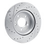 R1 19-25 Mercedes-Benz G550 Rear Right Drilled & Slotted Silver Brake Rotor