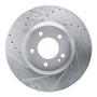 R1 19-25 Mercedes-Benz G550 Front Left Drilled & Slotted Silver Brake Rotor