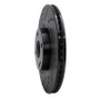 R1 16-25 Fiat 124 Spider Front Left Drilled & Slotted Black Brake Rotor
