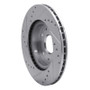 R1 07-19 Suzuki SX4 S-Cross (Mexico) Front Right Drilled & Slotted Silver Brake Rotor