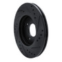 R1 11-19 Ford Figo (Mexico) Front Left Drilled & Slotted Black Brake Rotor