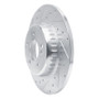 R1 15-21 Mercedes-Benz C200 (Mexico) Rear Left Drilled & Slotted Silver Brake Rotor