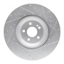 R1 17-23 Mercedes-Benz CLS450 Rear Left Drilled & Slotted Silver Brake Rotor