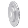 R1 14-19 Mercedes-Benz CLA250 Rear Right Drilled & Slotted Silver Brake Rotor
