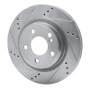 R1 14-19 Mercedes-Benz GLA250 (Mexico) Rear Left Drilled & Slotted Silver Brake Rotor