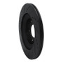 R1 04-11 Mazda RX-8 Rear Right Drilled & Slotted Black Brake Rotor