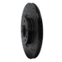 R1 04-11 Mazda RX-8 Front Right Drilled & Slotted Black Brake Rotor