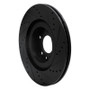 R1 04-11 Mazda RX-8 Front Left Drilled & Slotted Black Brake Rotor