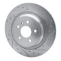 R1 12-18 Mercedes-Benz ML350 Rear Right Drilled & Slotted Silver Brake Rotor