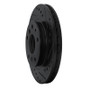 R1 88-92 Ford Probe Front Right Drilled & Slotted Black Brake Rotor