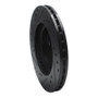 R1 90-93 Asuna SUNFIRE Front Right Drilled & Slotted Black Brake Rotor