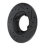 R1 85-94 Chevrolet Sprint Front Left Drilled & Slotted Black Brake Rotor