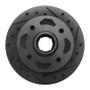 R1 84-85 Mazda RX-7 Front Right Drilled & Slotted Black Brake Rotor