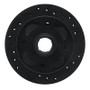 R1 79-83 Mazda RX-7 Front Right Drilled & Slotted Black Brake Rotor
