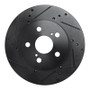 R1 16-22 Toyota Prius Front Left Drilled & Slotted Black Brake Rotor