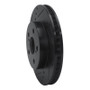 R1 16-22 Toyota Prius Front Left Drilled & Slotted Black Brake Rotor
