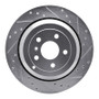 R1 06-12 Mercedes-Benz ML320 Rear Right Drilled & Slotted Silver Brake Rotor