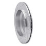R1 06-12 Mercedes-Benz ML320 Rear Right Drilled & Slotted Silver Brake Rotor