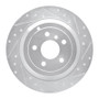 R1 06-12 Mercedes-Benz ML350 Rear Right Drilled & Slotted Silver Brake Rotor