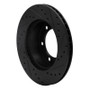 R1 95-04 Toyota Tacoma Front Left Drilled & Slotted Black Brake Rotor