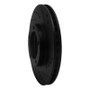 R1 95-04 Toyota Tacoma Front Right Drilled & Slotted Black Brake Rotor